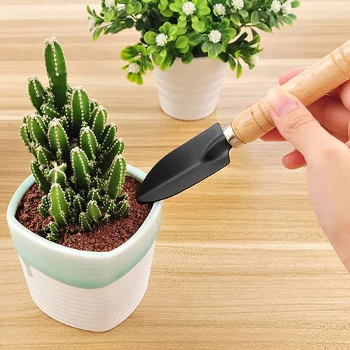 SET 3 UNIDADES PALAS DE JARDIN KIT JARDINERIA HERRAMIENTAS RASTRILLO - 7