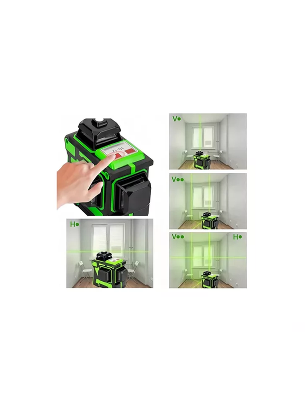 NIVEL LASER GENE RICA 3D 12 30M VERDE - 5