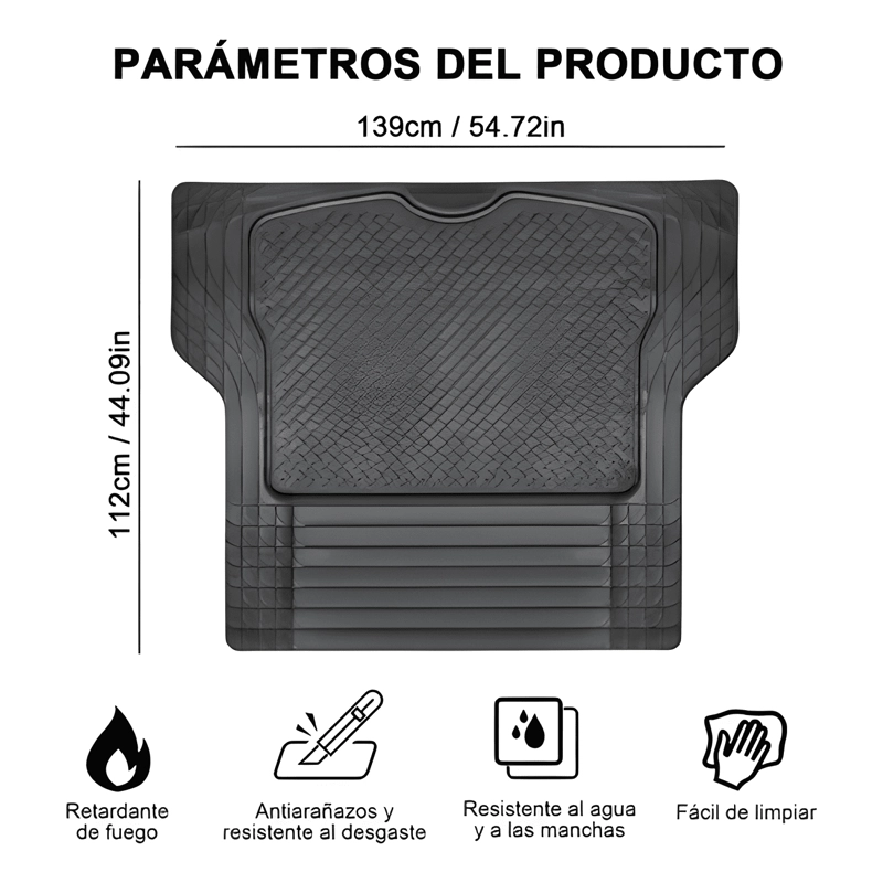 SUELO DE GOMA UNIVERSAL PARA MALETERO SUV/CAMION IMPERMEABLE - 2