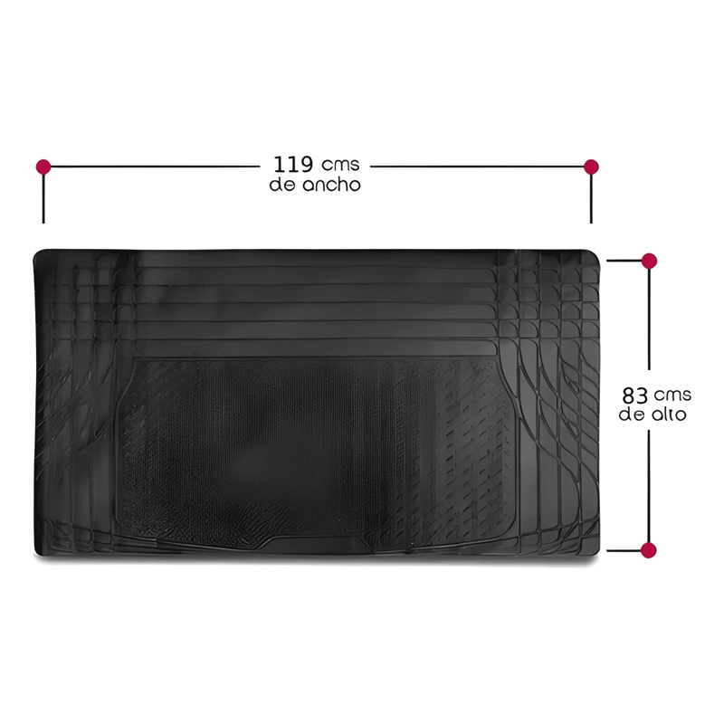 ALFOMBRA CUBRE MALETERO GOMA UNIVERSAL PARA AUTOS Y SUV #609 - 2