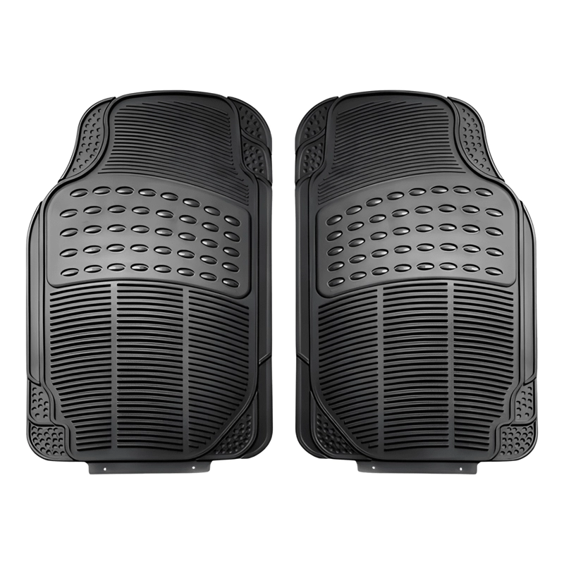 ALFOMBRA PISO DE GOMA AUTO UNIVERSAL 4 PIEZAS DOBLE CAMELLO - 1