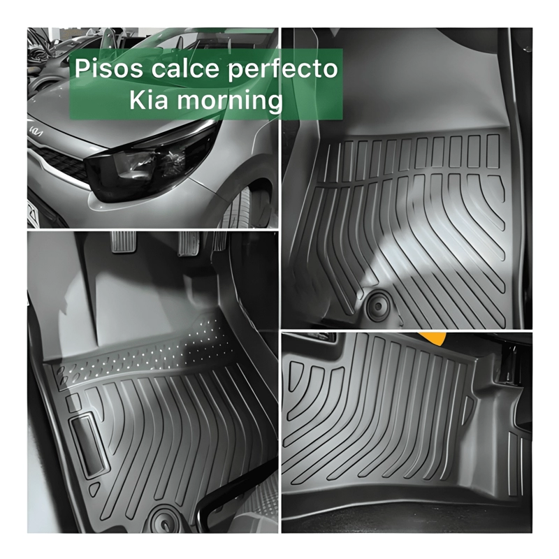 CUBRE PISOS RIGIDO BANDEJA CALCE PERFECTO KIA MORNING 15-25 - 2