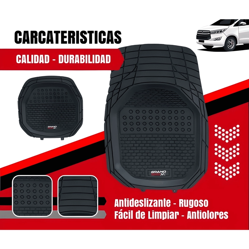 CUBRE PISOS DE GOMA LUJO VOLKSWAGEN GOL TRENDLINE - 3