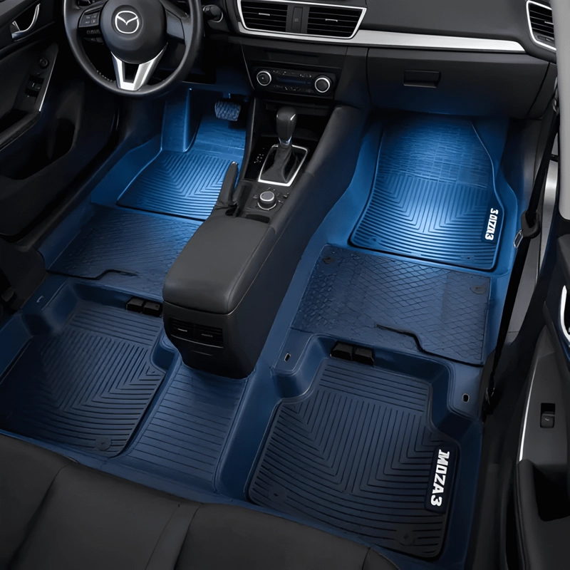 PISO DE GOMA 3D PARA MAZDA 3 2006 -2012 CALCE PERFECTO - 4