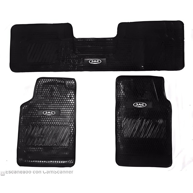 PISOS DE GOMA 3 PIEZAS PARA CAMIONETAS O AUTOMOVILES JAC - 1