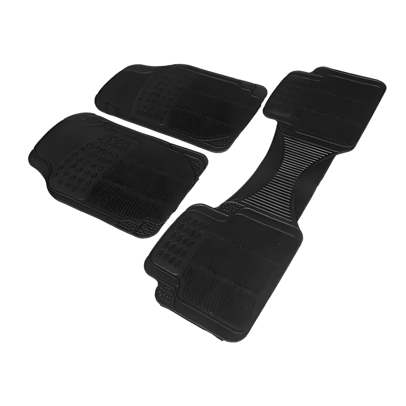 SET 3 PIEZAS PISOS GOMA VEHICULOS UNIVERSAL AUTO - 2