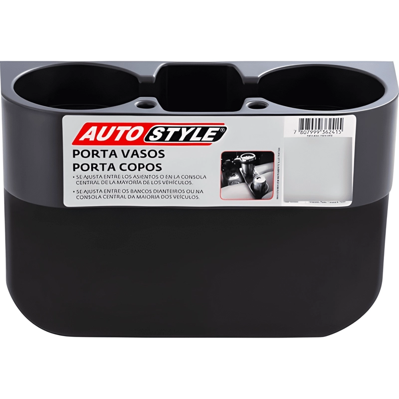 PORTAVASOS DOBLE PARA AUTO ORGANIZADOR CONSOLA - 3