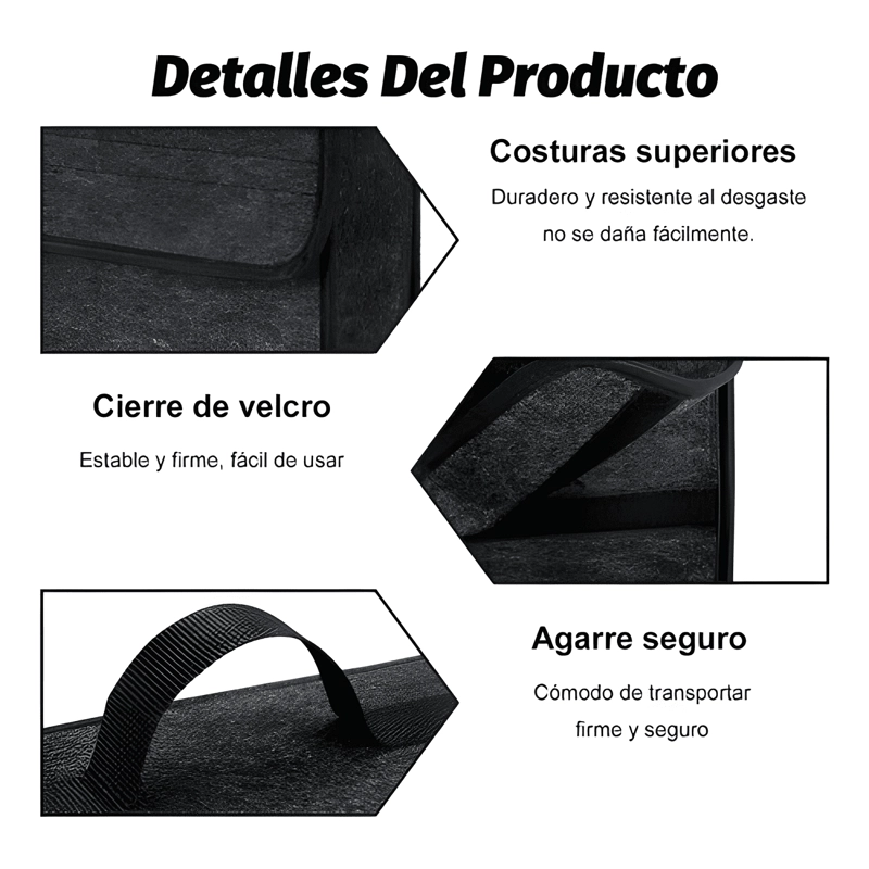 BOLSO MALETIN ORGANIZADOR ALFOMBRA MALETERO AUTO ORGANI #797 - 3