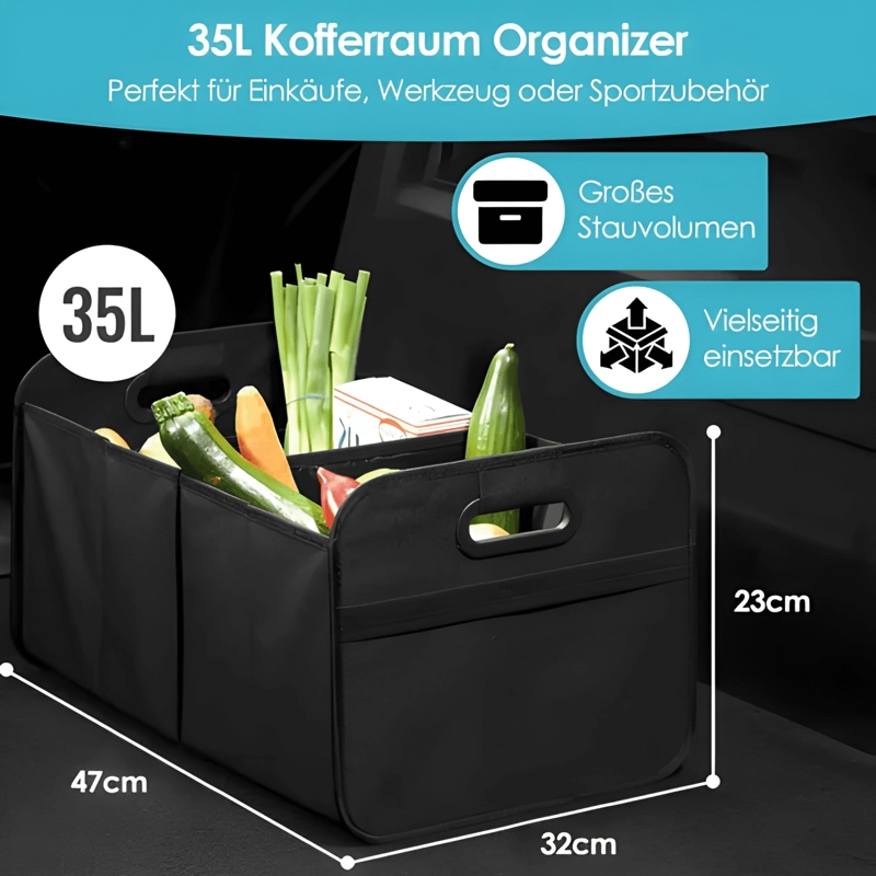 CAJA ORGANIZADORA DE MALETA AUTO BOLSO MALETERO PLEGABL #718 - 1