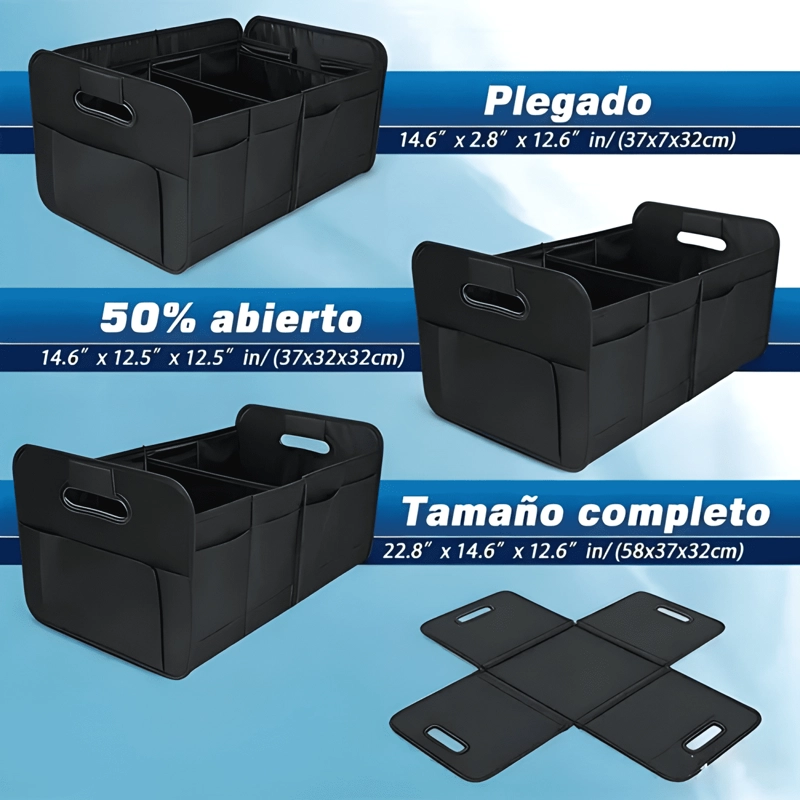 ORGANIZADOR DE MALETERO PARA AUTO PLEGABLE CAJA MULTIUS #798 - 2