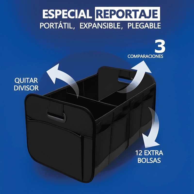 CAJA ORGANIZADORA DE MALETA AUTO BOLSO MALETERO PLEGABL #722 - 2