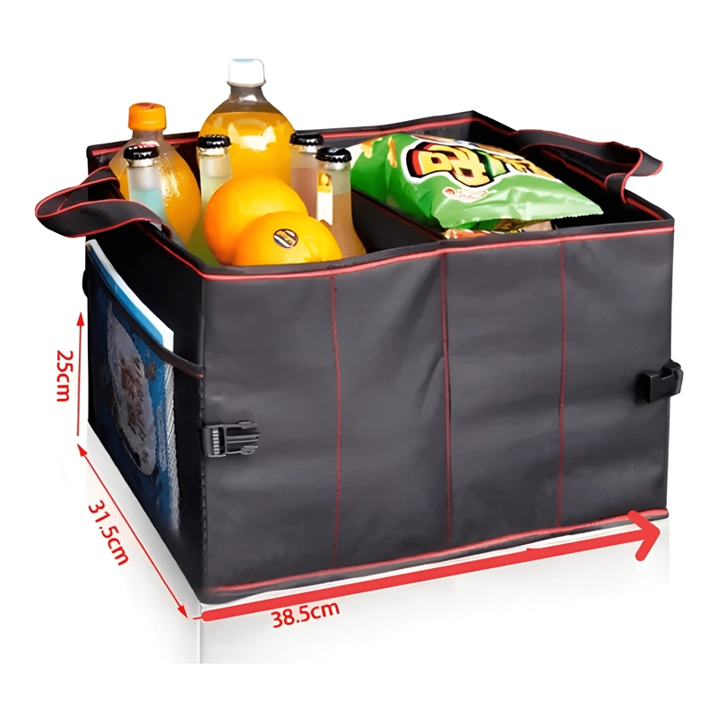 CAJA ORGANIZADORA DE MALETA MALETERO 2 COMPARTIMIENTOS AUTO - 2