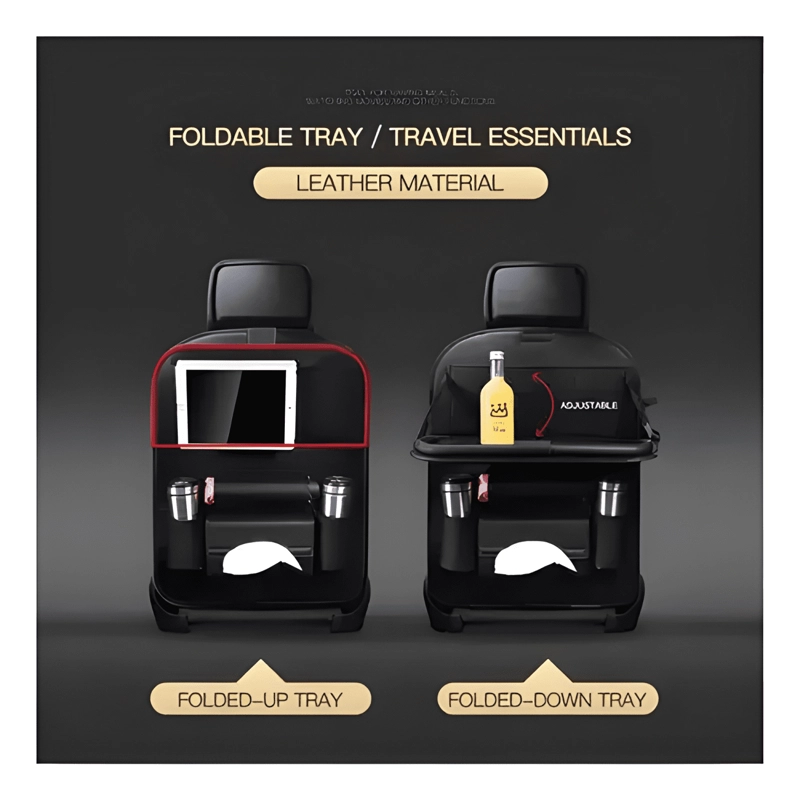 X2 ECOCUERO ORGANIZADOR AUTO RESPALDO DE ASIENTO PORTAV #844 - 2