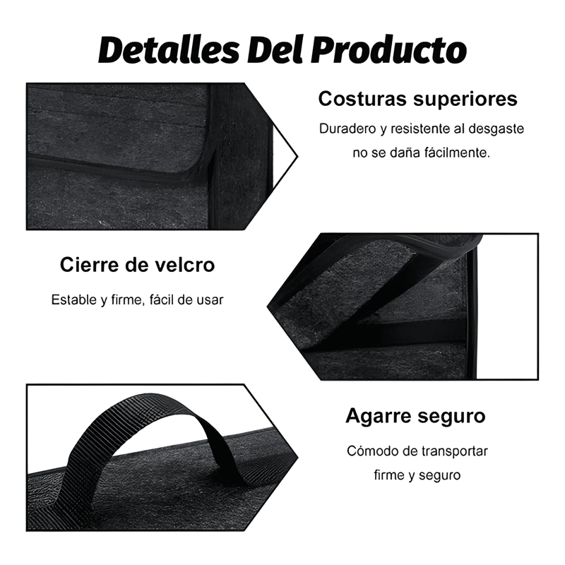 BOLSO MALETIN ORGANIZADOR ALFOMBRA MALETERO AUTO ORGANI #776 - 2
