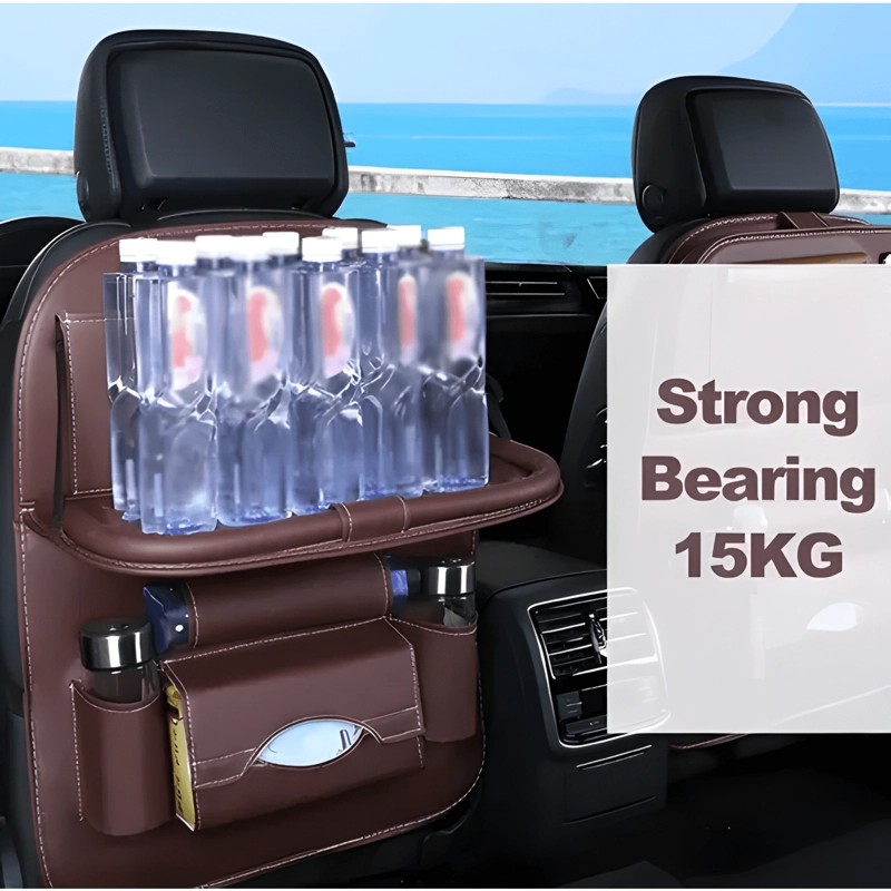 ORGANIZADOR AUTO RESPALDO ASIENTO MESA SOPORTE ECOCUERO #756 - 4