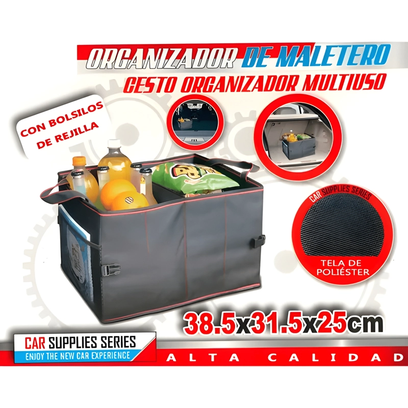 CAJA ORGANIZADORA PLEGABLE PARA MALETA AUTO 2COMPARTIMIENTOS - 2
