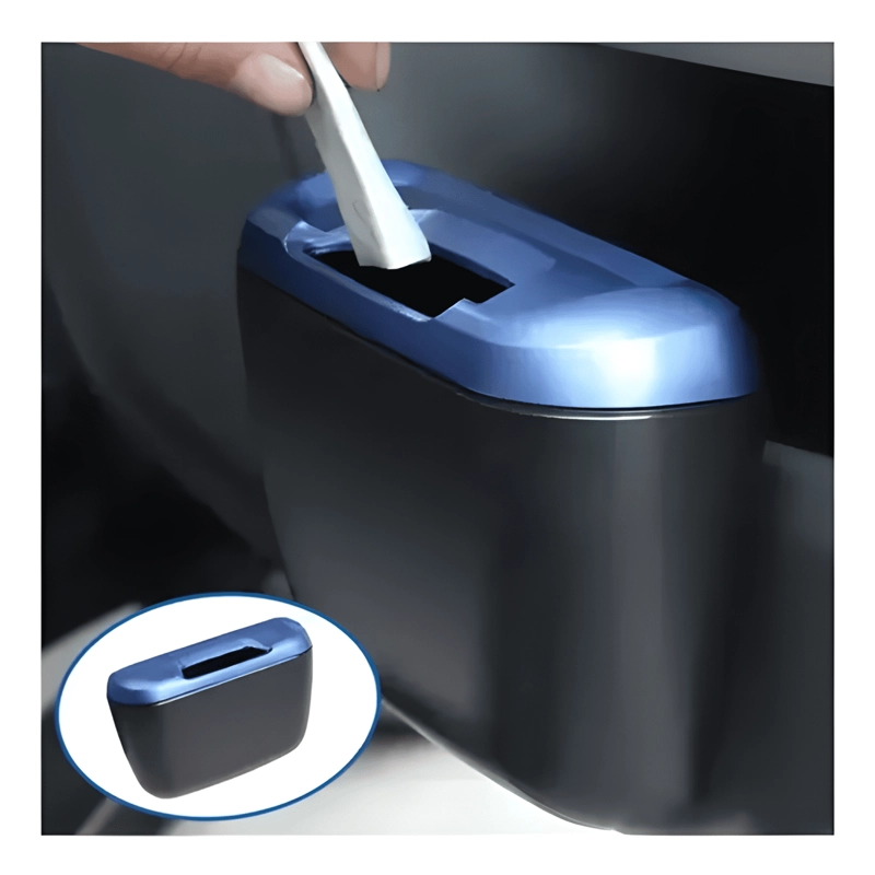 BASURERO AUTO PORTATIL PAPEL ORGANIZADOR HIGIENE SANITARIO - 3