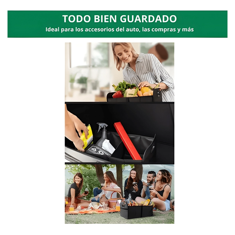 CAJA ORGANIZADORA DE MALETA AUTO BOLSO MALETERO PLEGABL #778 - 4