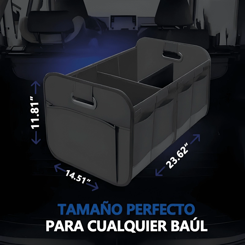 ORGANIZADOR DE MALETERO PARA AUTO PLEGABLE CAJA MULTIUS #837 - 1