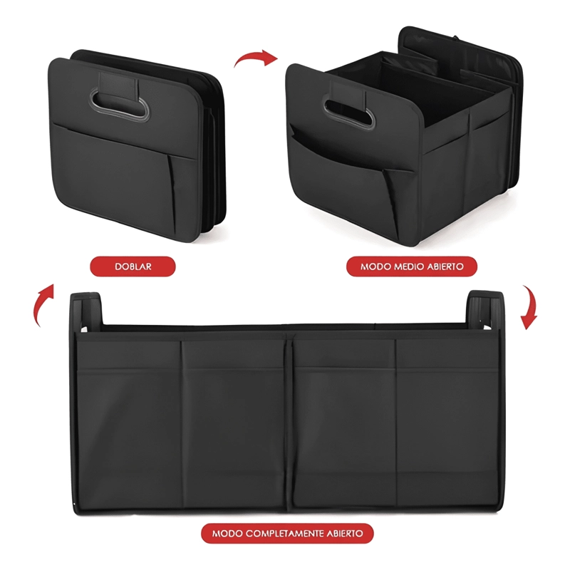 CAJA ORGANIZADORA DE MALETA AUTO BOLSO MALETERO PLEGABL #743 - 2
