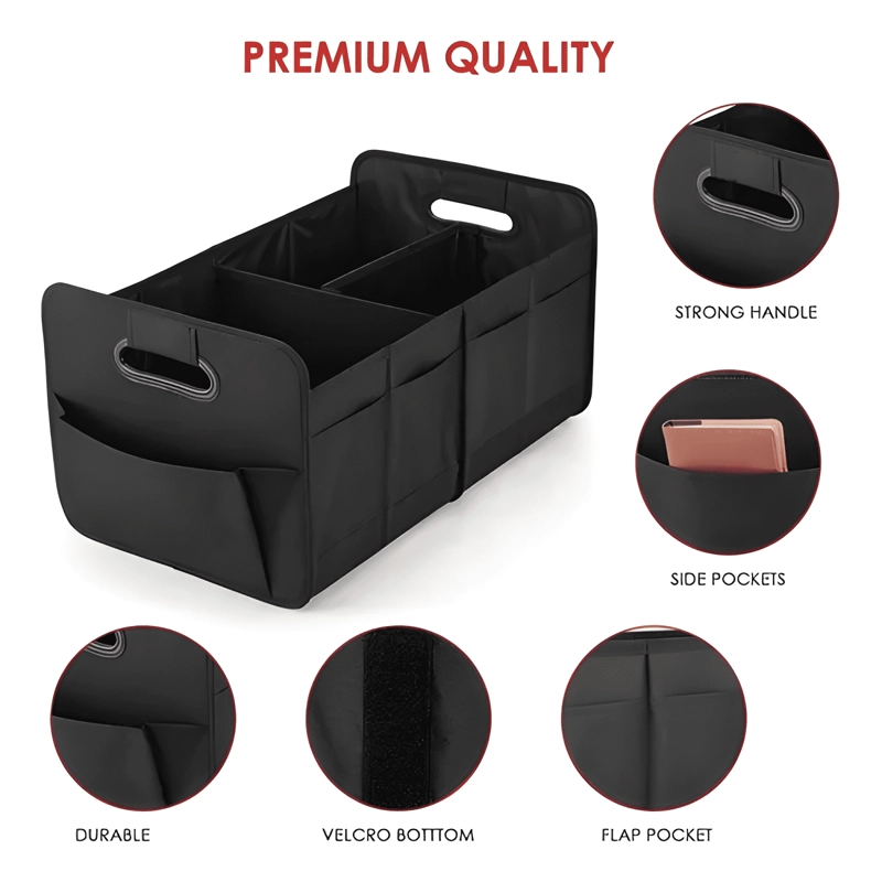 CAJA ORGANIZADORA DE MALETA AUTO BOLSO MALETERO PLEGABL #743 - 3