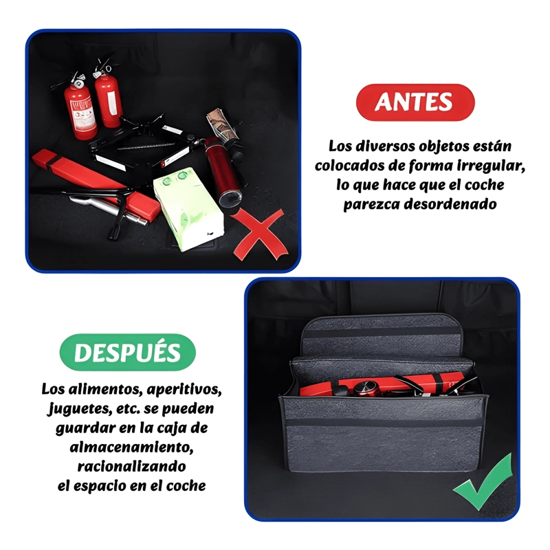 BOLSA ALMACENAMIENTO AUTOMOVIL ORGANIZADOR DE MALETERO  #930 - 4