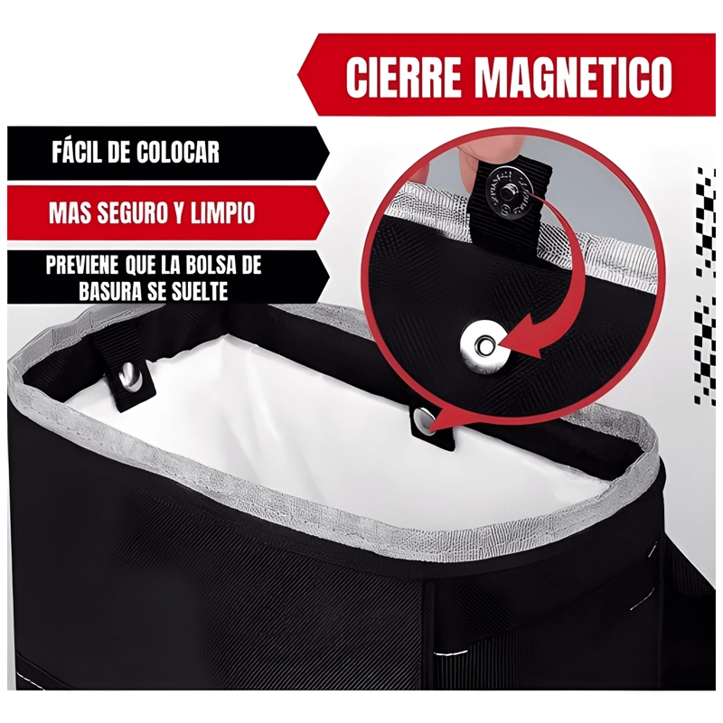 BASURERO PARA AUTO ORGANIZADOR PORTATIL IMPERMEABLE - 2