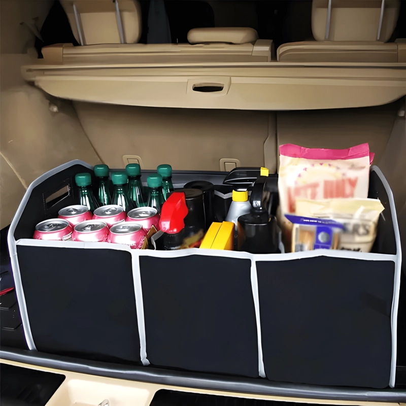 ORGANIZADOR AUTO CAJA PLEGABLE MALETERO VEHICULOS - 2