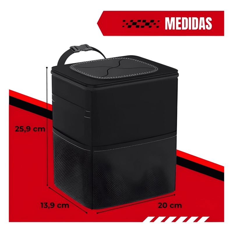 ORGANIZADOR BASURA AUTO PORTATIL IMPERMEABLE - 3