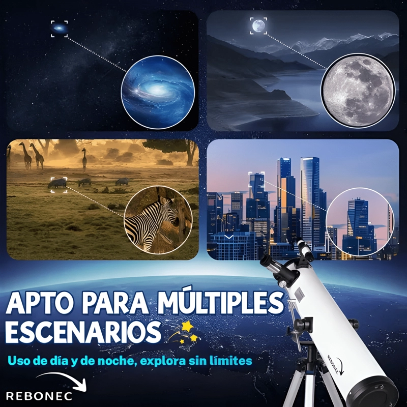 TELESCOPIO ASTRONOMICO PROFESIONAL F70076 AJUSTABLE - 4