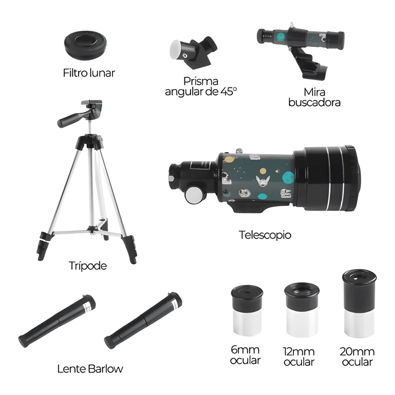TELESCOPIO ASTRONOMICO 30070M CON DISEÑO ESPACIAL PLUS VERDE - 1
