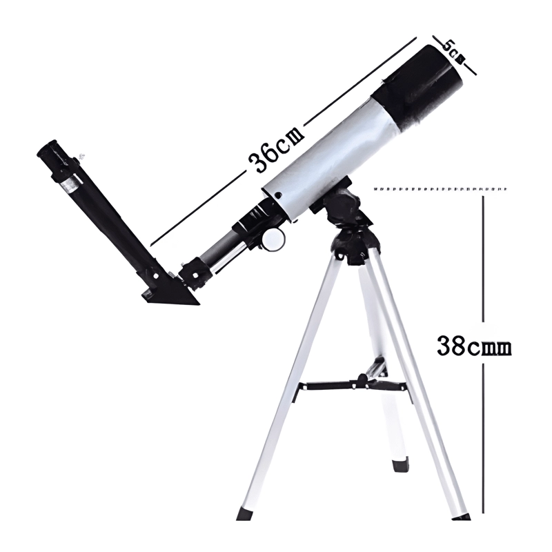 TELESCOPIO ASTRONOMICO MONOCULAR 60X ZOOM F36050 PLATEADO - 2