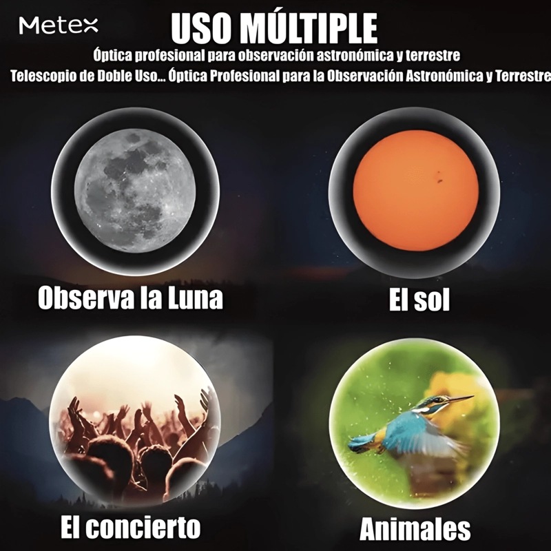TELESCOPIO ASTRONOMICO 70/300MM 150X CON SOPORTE CELULAR PLU - 4