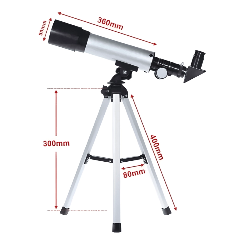 TELESCOPIO ASTRONOMICO F36050 MONOCULAR ZOOM PLATEADO - 4