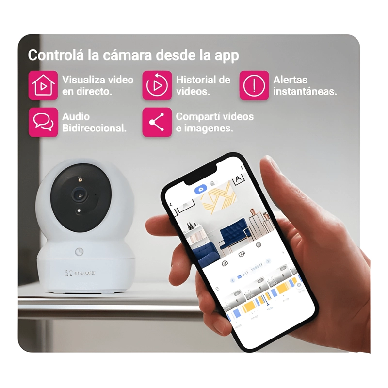 CAMARA DE SEGURIDAD DOMO EZVIZ H6C BLANCO - 3