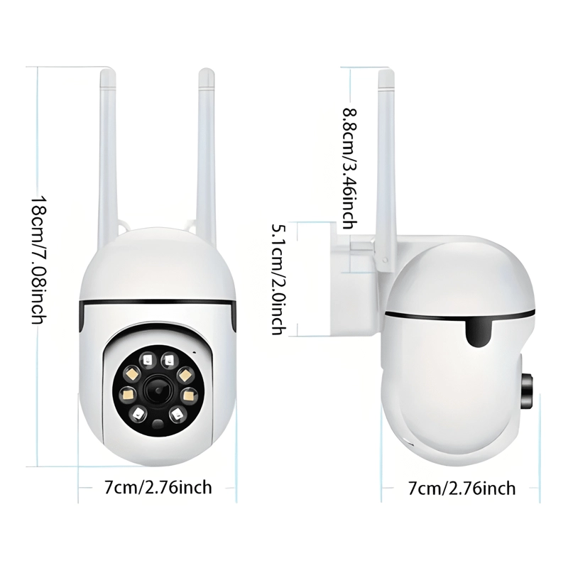 CAMARA DOMO ROTATIVA 360° HD 1080P PARA SEGURIDAD INTERIOR - 3