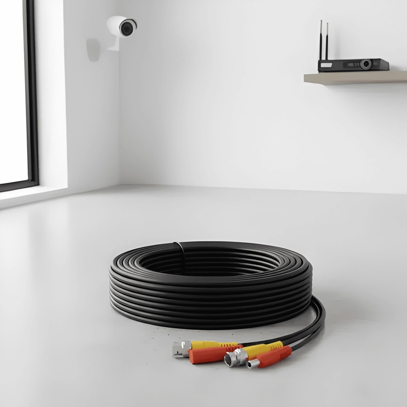 CABLE DVR 20M / CAMARAS / VIDEO Y CORRIENTE, FACIL CONEXION - 1