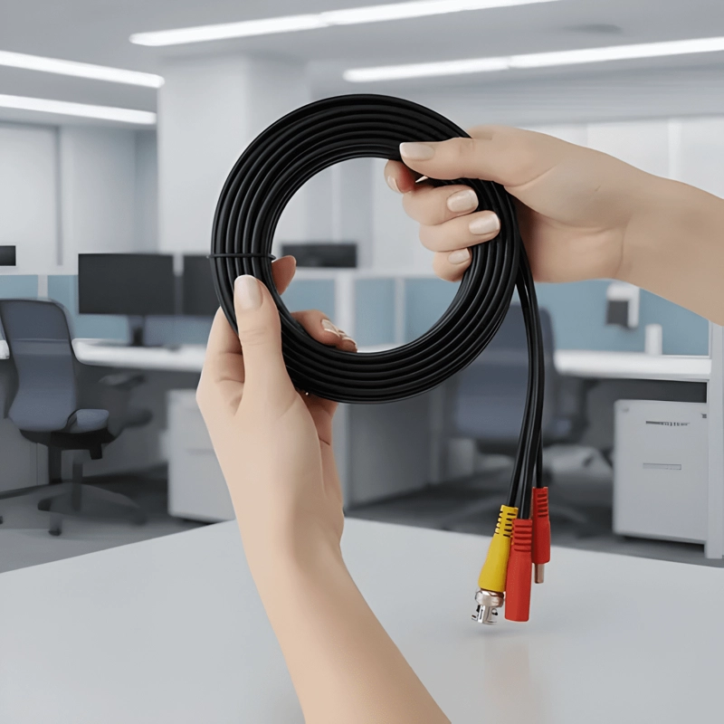 CABLE DVR 20M / CAMARAS / VIDEO Y CORRIENTE, FACIL CONEXION - 2