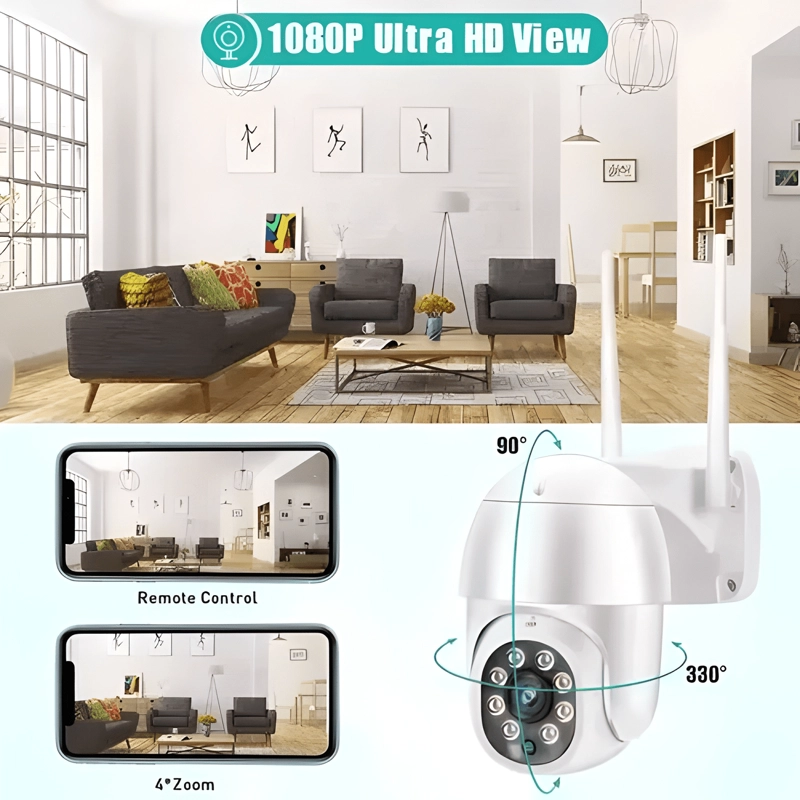 SMART CAMARA IP WIFI ALARMA EXTERIOR ANTI AGUA IP66 / 221028 - 2