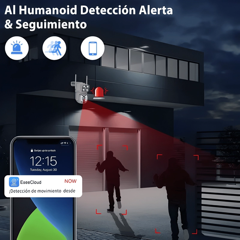 2NLF® 5G CAMARA DE SEGURIDAD EXTERIOR WIFI IP 360 - 1