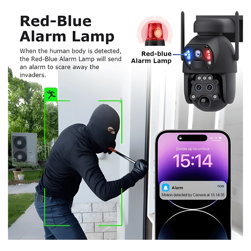 CAMARA DE SEGURIDAD SOLAR WIFI VIDA BUENAS 6MP PTZ PLUS - 4