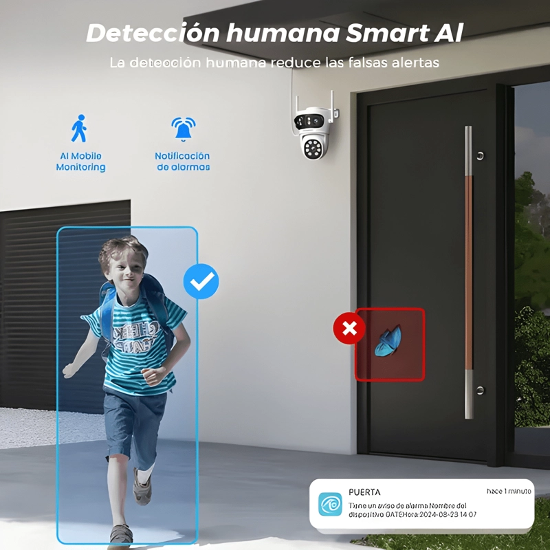 CAMARA DE SEGURIDAD ANBERX A9QQ EXTERIOR WIFI 15MP 3 BLANCO - 2
