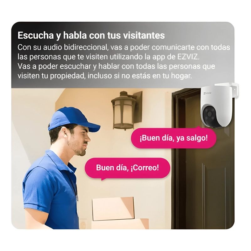 CAMARA FHD 2MP WIFI EXTERIOR / 360° / CS-H8C / EZVIZ BLANCO - 2