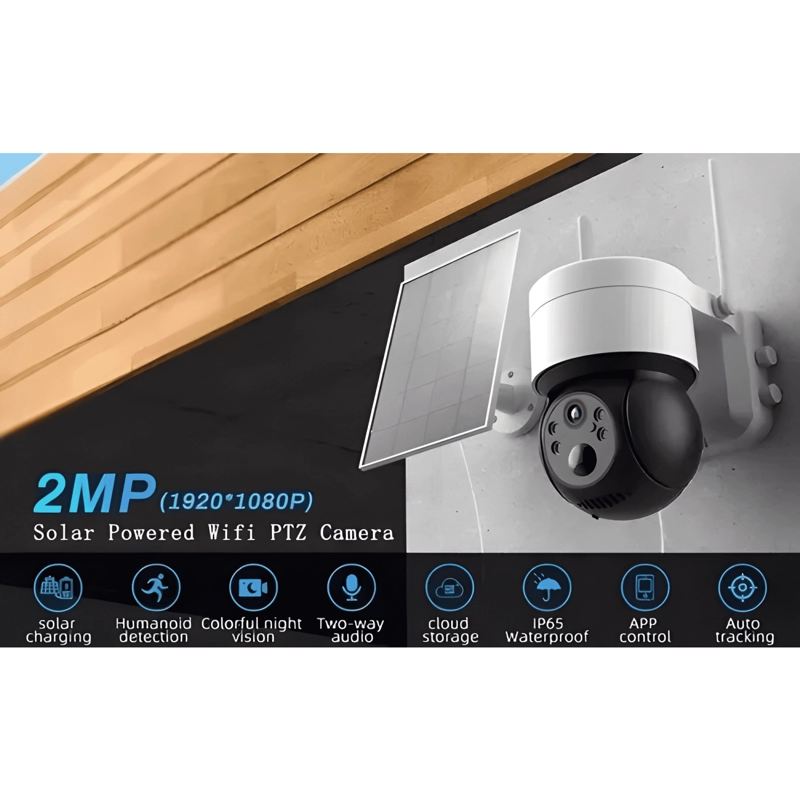 CAMARA DOMO EXTERIOR WI-FI SMART CAMERA SOLAR INALAMBRICA - 3