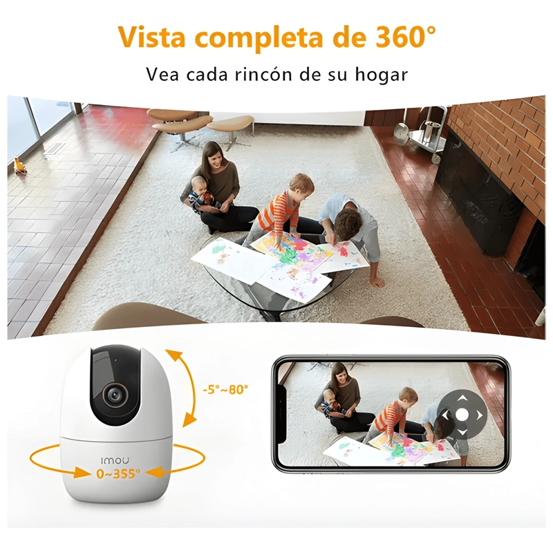 IMOU SEGURIDAD CAMARA RANGER 2 5MP WIFI 360° IP INTERIOR - 2