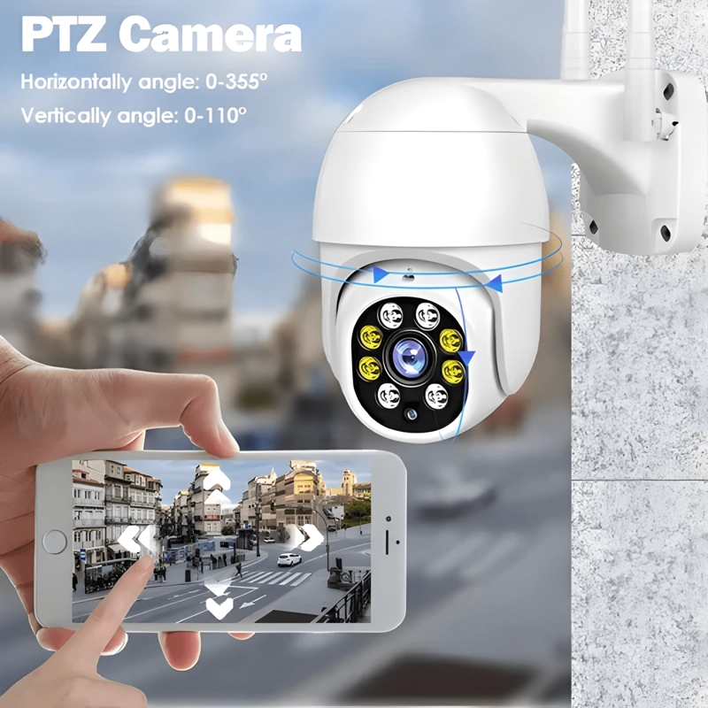 CAMARA SEGURIDAD IP WIFI EXTERIOR MODELO BLANCO - 4