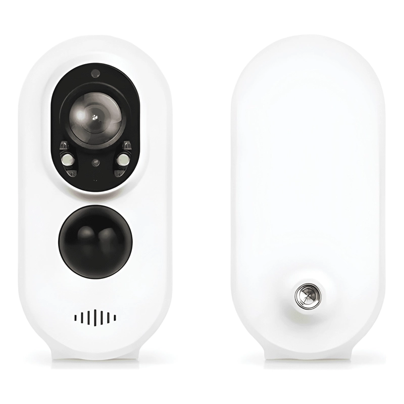 CAMARA WIFI INTELIGENTE IMPERMEABLE TUYA 3.0 MP RECARGABLE - 2