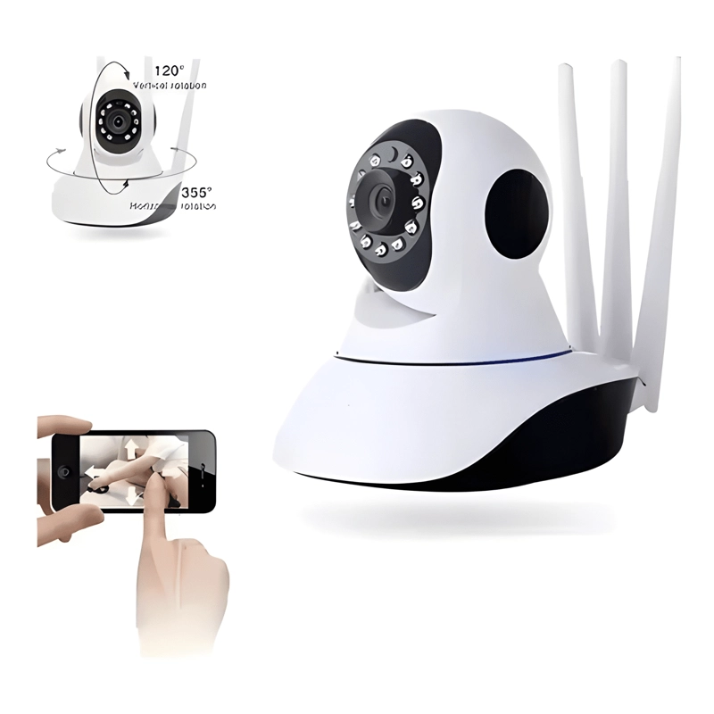 PACK 2 CAMARAS IP 360° HD 3MP WI-FI INTERIOR MOTORIZADAS - 2