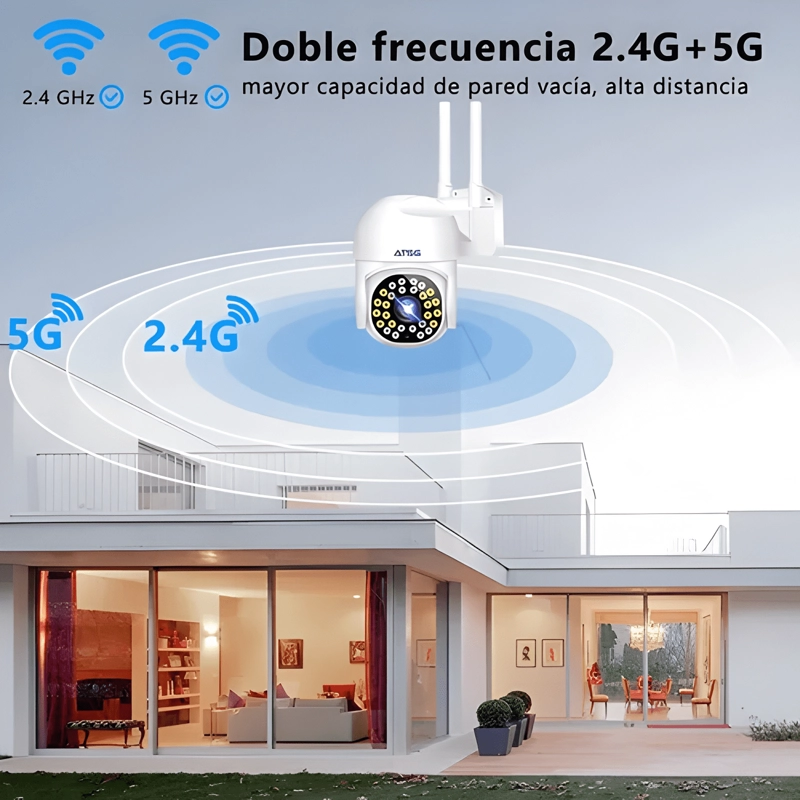 ATSG CAMARA IP 4MP FULL HD WIFI EXTERIOR PTZ CONEXION AUDIO - 2