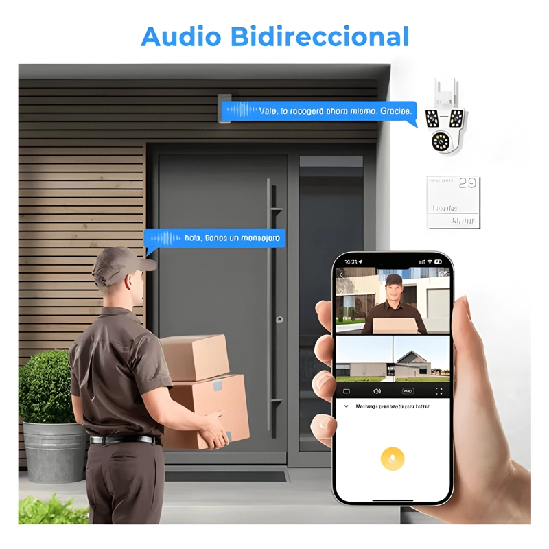 ATSG CÂMERA DE SEGURANÇA WIFI EXTERNA COM TRÊS LENTES ATSG - 3